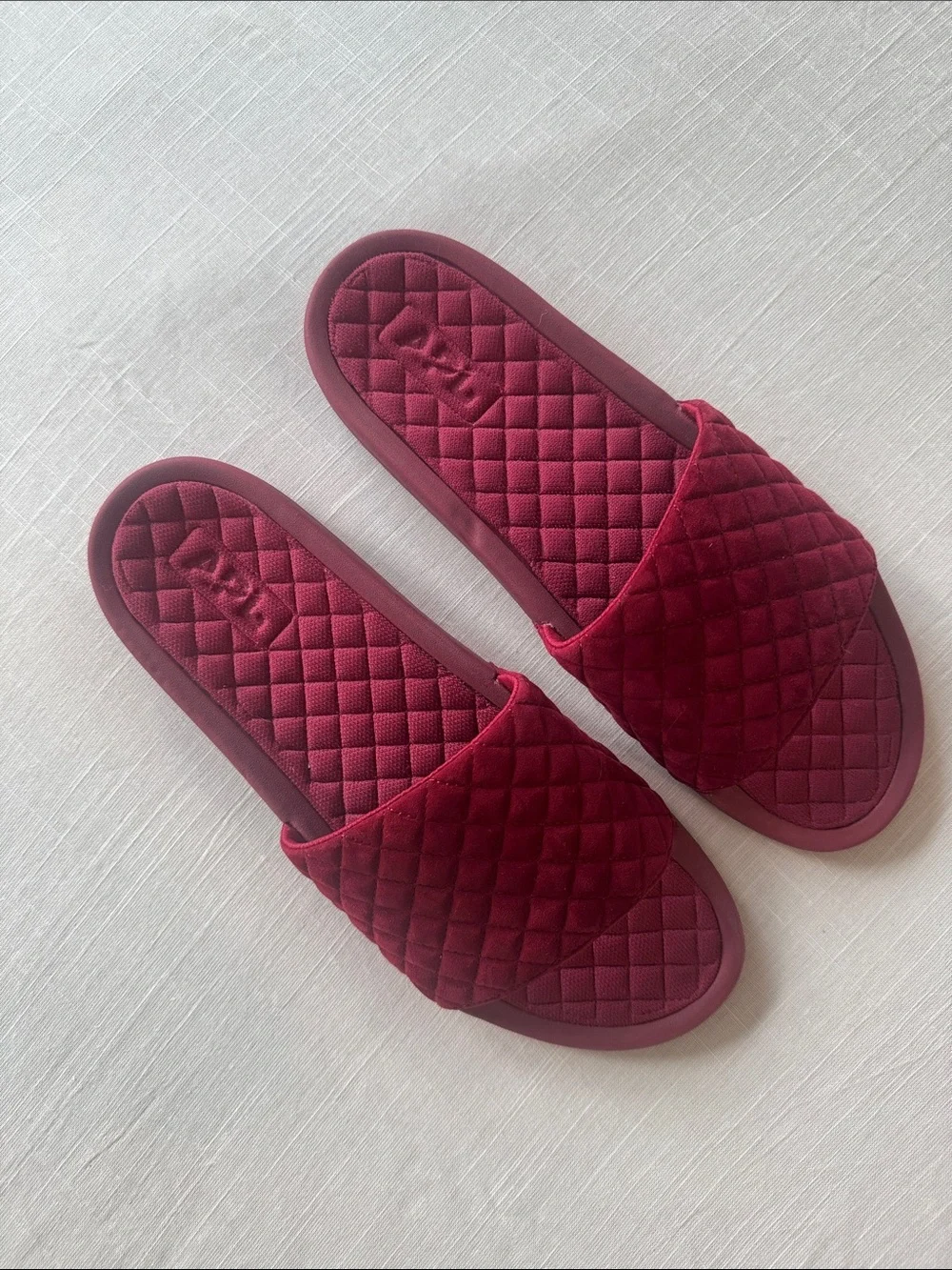 Men’s APL Quilted Burgundy Lusso Slide Sandal
